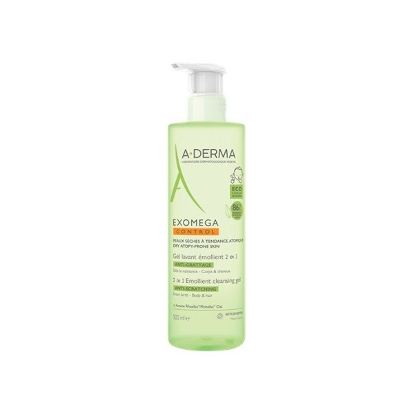 ADERMA EXOMEGA CONTROL GEL LIMPIADOR EMOLIENTE 1 ENVASE...