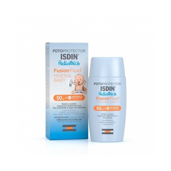 FOTOPROTECTOR ISDIN SPF50 FUSION FLUID MINERAL PEDIATRICS BABY 50 ML