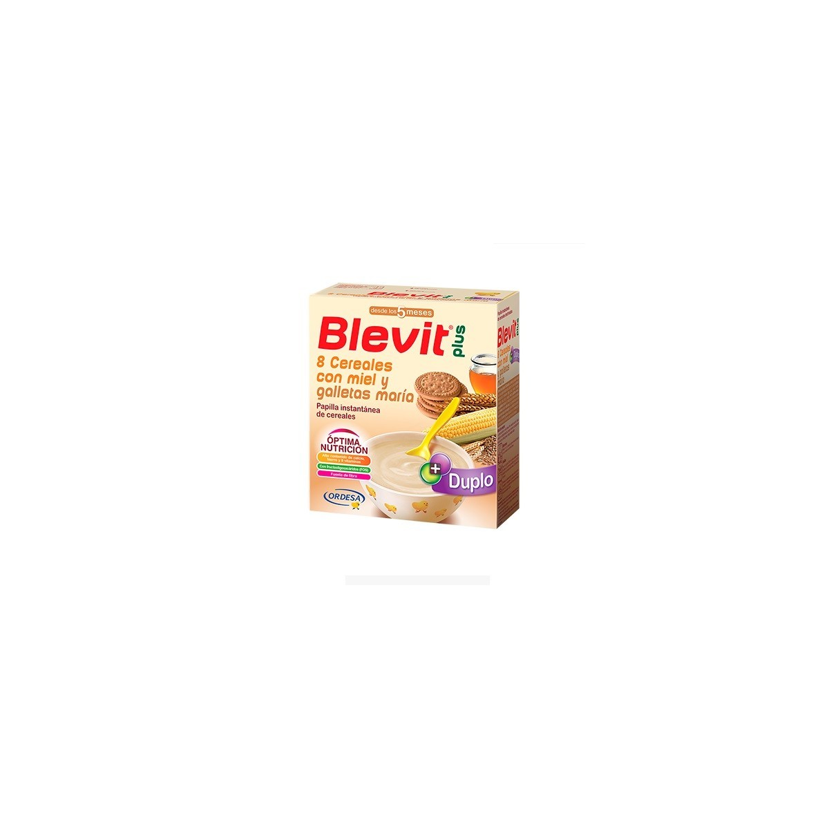 BLEVIT PLUS DUPLO 8 CEREALES CON MIEL Y...