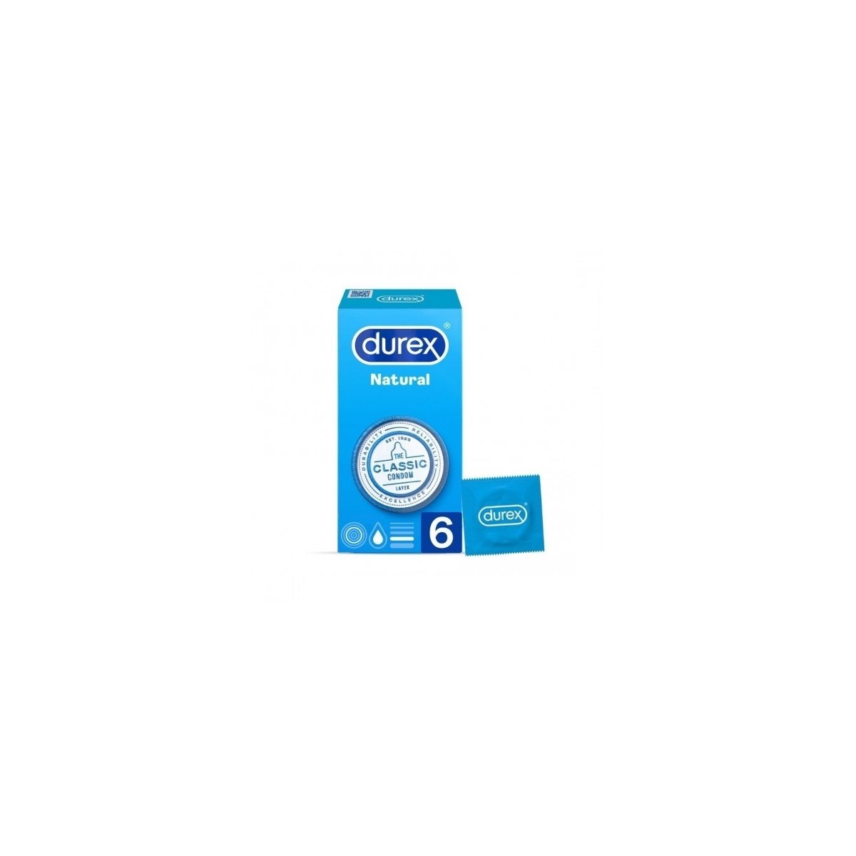 DUREX NATURAL PLUS PRESERVATIVOS 6 UNIDADES