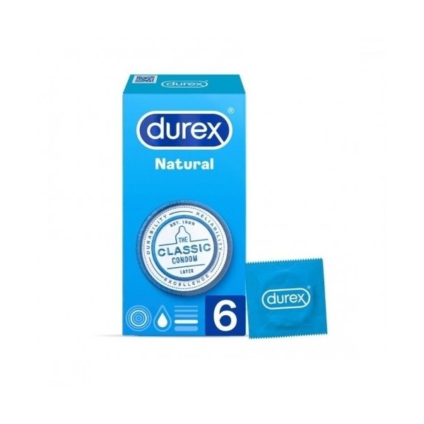 DUREX NATURAL PLUS PRESERVATIVOS 6 UNIDADES
