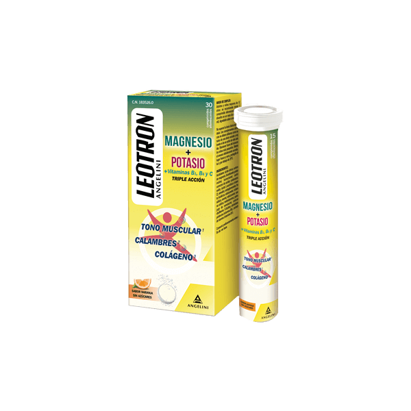 LEOTRON MAGNESIO  POTASIO 30 COMP EFERVESCENTES