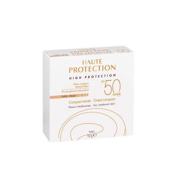 AVENE SPF 50 COMPACTO ALTA PROTECCION 1 ENVASE 10 g COLOR SABLEARENA