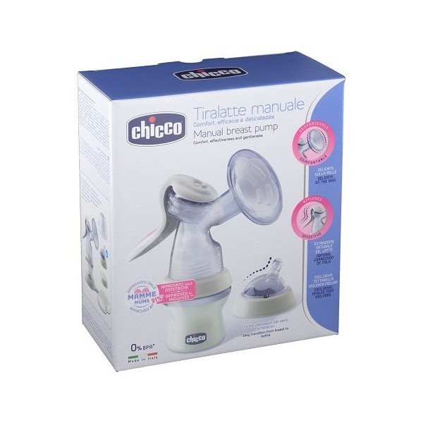 SACALECHES TETINA SILICONA CHICCO NATURAL FEELING MANUAL 0M