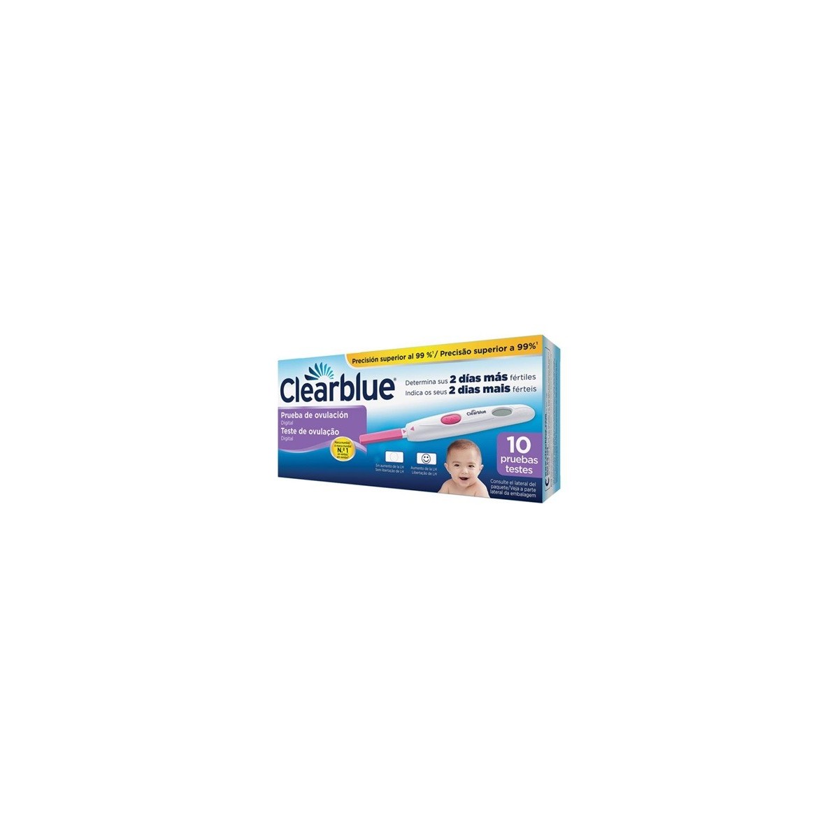 TEST DE OVULACION DIGITAL CLEARBLUE 10 UNIDADES