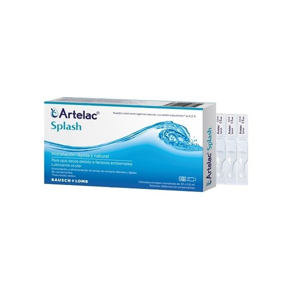 ARTELAC SPLASH COLIRIO OJOS SECOS 05 ML 30 UNIDOSIS