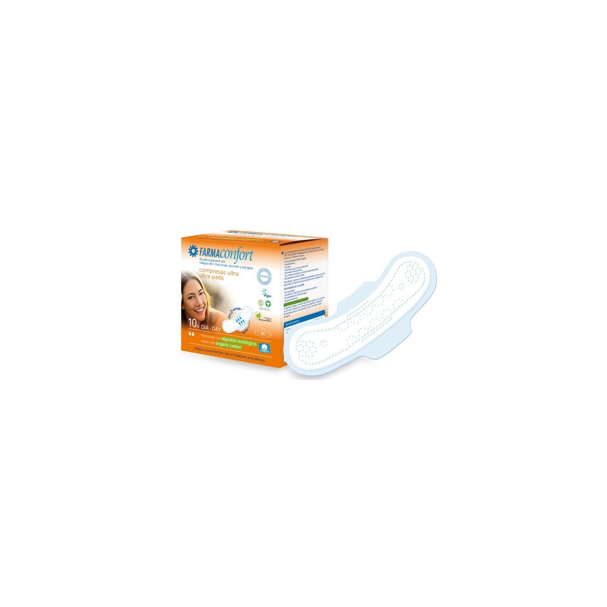 FARMACONFORT COMPRESAS 100 ALGODON ULTRAFINAS...