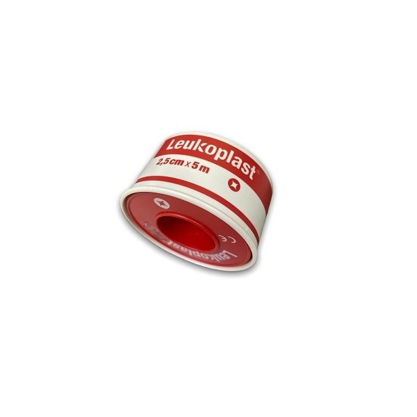 ESPARADRAPO LEUKOPLAST 1 UNIDAD 5 m x 25 cm COLOR CARNE