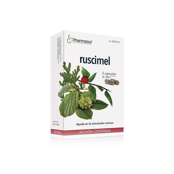 RUSCIMEL ACCION CONTINUA CAPSULAS SORIA NATURAL HOMEOSOR...