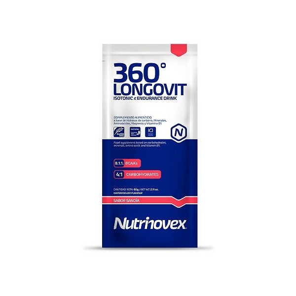 NUTRINOVEX LONGOVIT 360 ISOTONICO SABOR SANDIA 1 UD 60GR 2