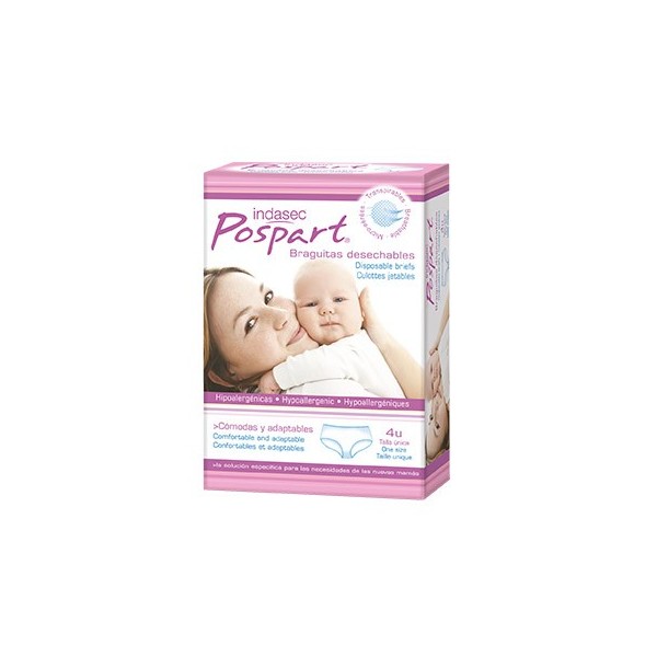 BRAGA DESECHABLE INDASEC POSPART TUNICA 4 U