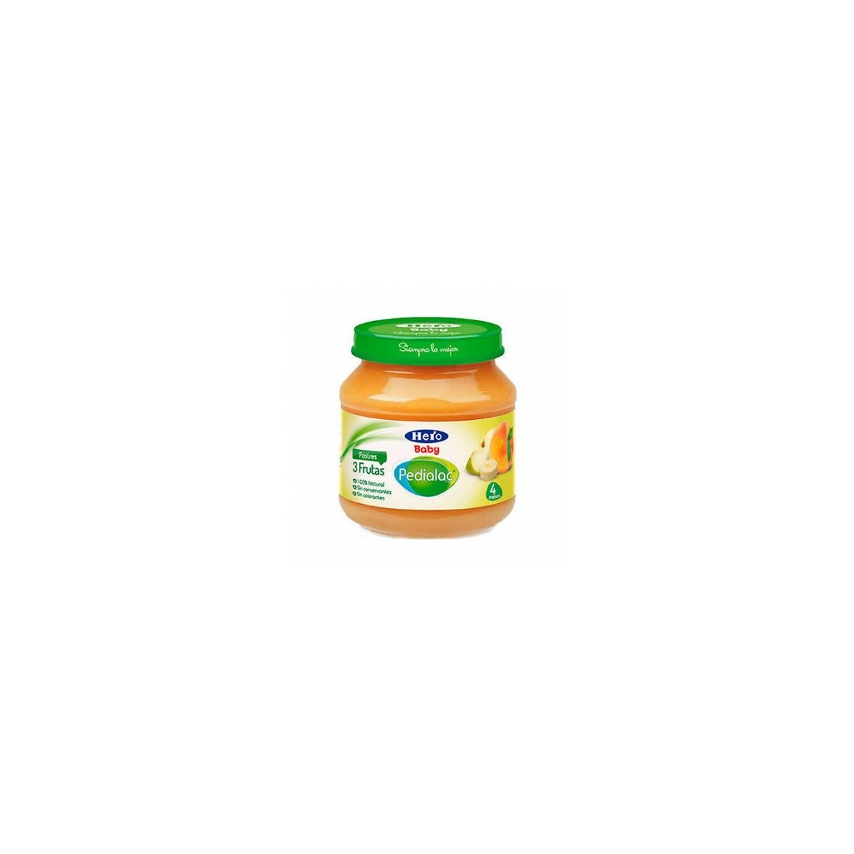 PEDIALAC POSTRE 3 FRUTAS HERO BABY 130 G