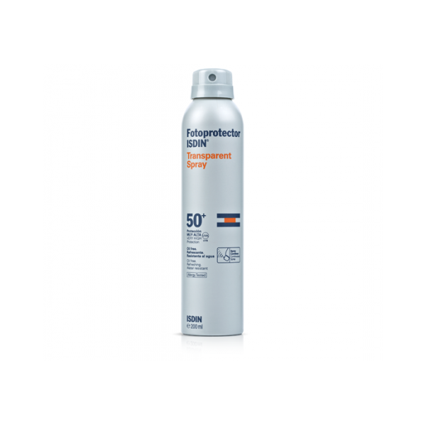 FOTOPROTECTOR ISDIN SPF50 SPRAY TRANSPARENTE 200 ML