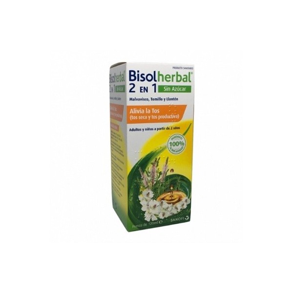 BISOLHERBAL 2 EN 1 MALVAVISCO TOMILLO Y LLANTEN 120 ML