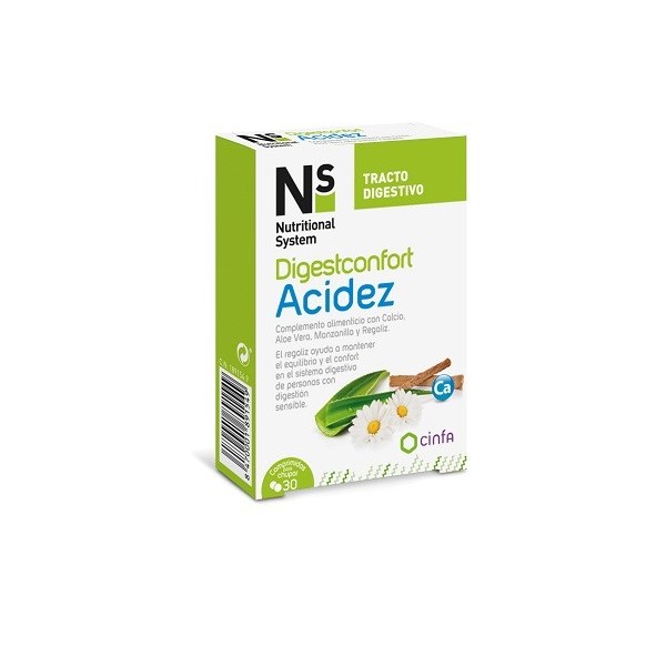 NS DIGESTCONFORT ACIDEZ 30 COMPRIMIDOS PARA CHUPAR