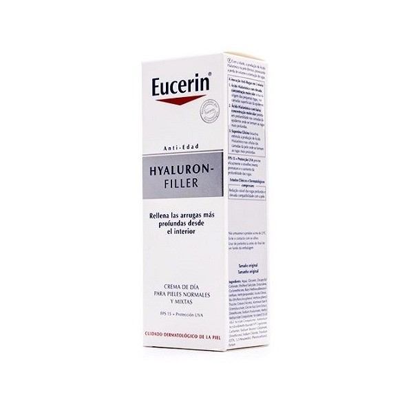 EUCERIN ANTIEDAD HYALURON FILLER CREMA DE DIA PIEL NORMAL Y MIXTA 1 ENVASE 50 ml