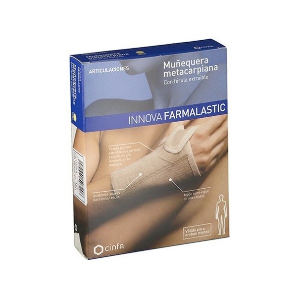 MUÑEQUERA METACARPIANA FARMALASTIC INNOVA FERULA 1 UNIDAD...