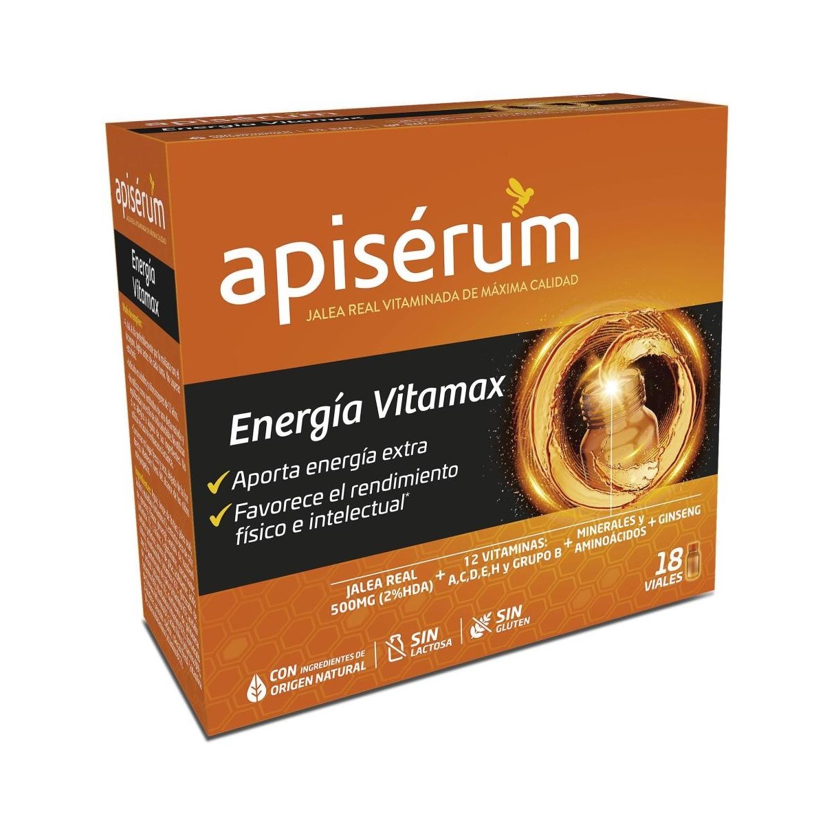APISERUM ENERGIA VITAMAX 18 VIALES