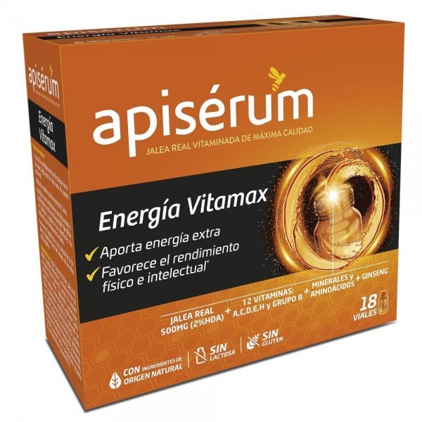 APISERUM ENERGIA VITAMAX 18 VIALES