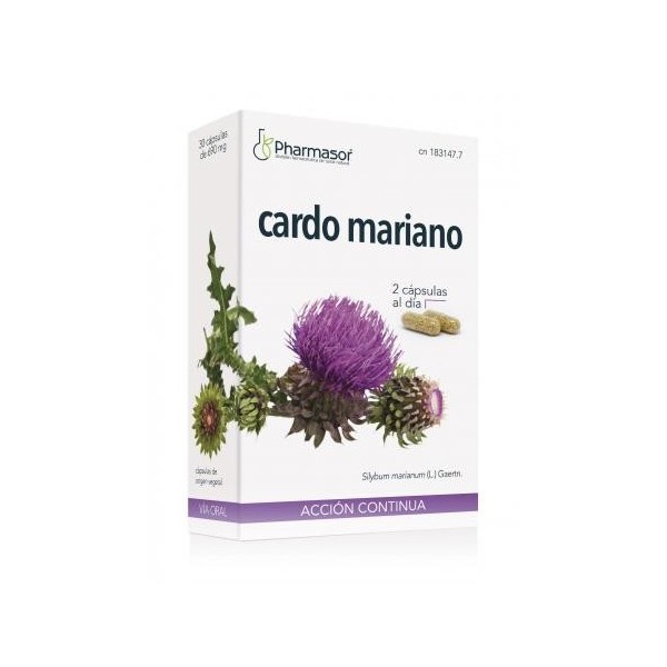 CARDO MARIANO ACCION CONTINUA SORIA NATURAL 690 MG 30 CAPSULAS