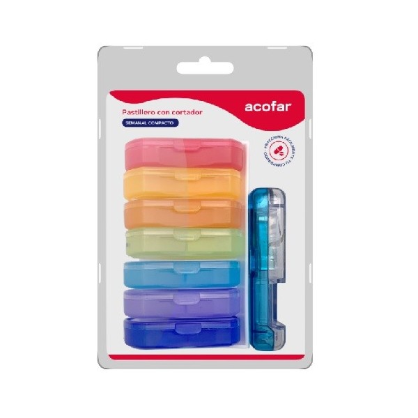 ACOFAR PASTILLERO SEMANAL CON CORTADOR