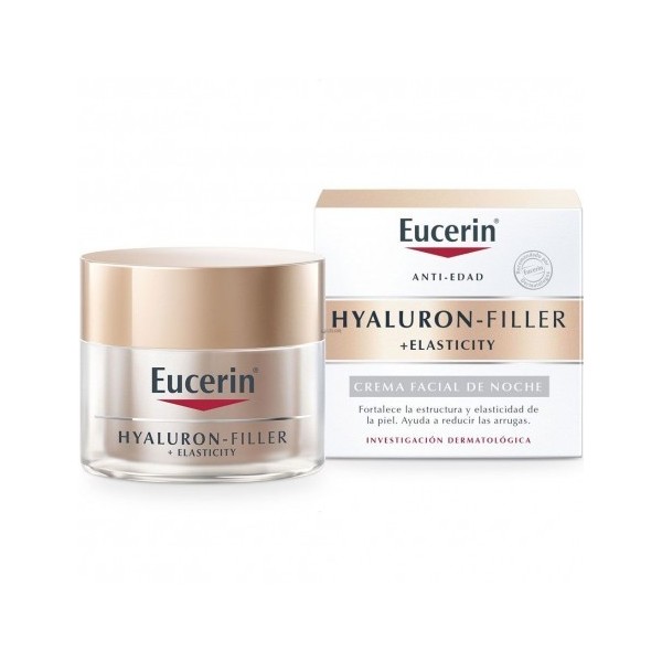 HYALURONFILLER  ELASTICITY CREMA DE NOCHE EUCERIN 50 ML