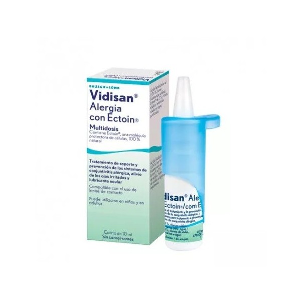 VIDISAN ALERGIA CON ECTOIN COLIRIO MULTIDOSIS 1 ENVASE 10 ml