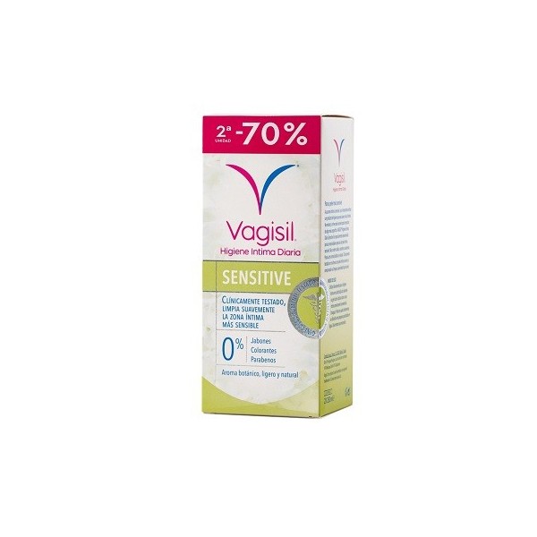 VAGISIL HIGIENE INTIMA DIARIA SENSITIVE 2 UNIDADES 250 ml