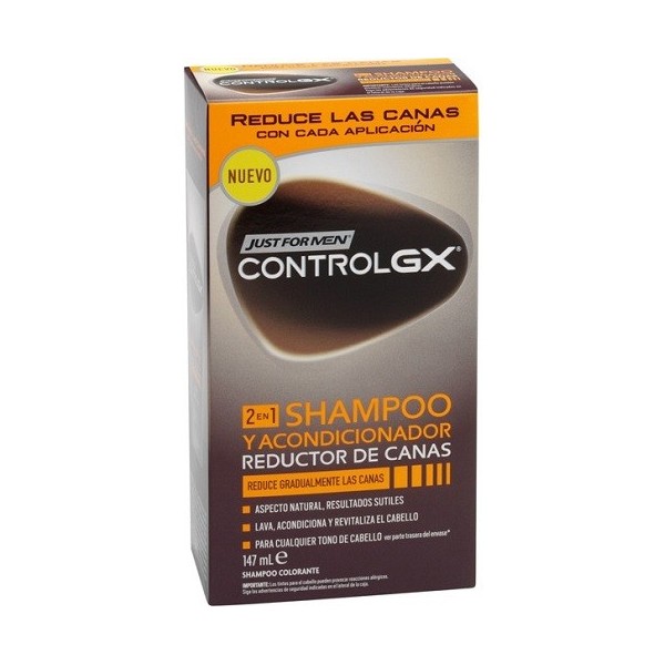 CONTROL GX REDUCTOR DE CANAS 2 EN 1 CHAMPU Y ACONDICIONADOR 1 TUBO 118 ml