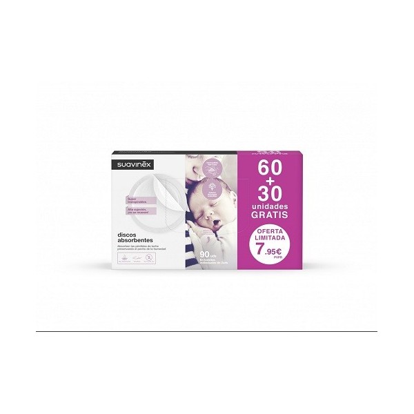 DISCOS ABSORBENTES 6030 UNIDADES GRATIS SUAVINEX
