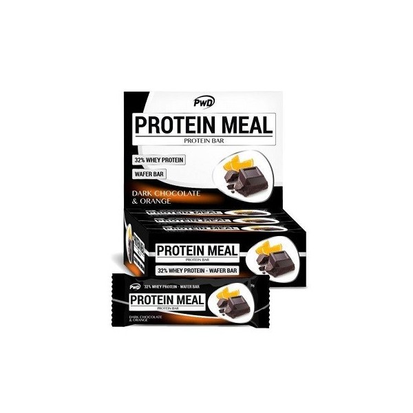 PWD BARRITA PROTEIN MEAL 32 CHOCOLATE NEGRO CON NARANJA...