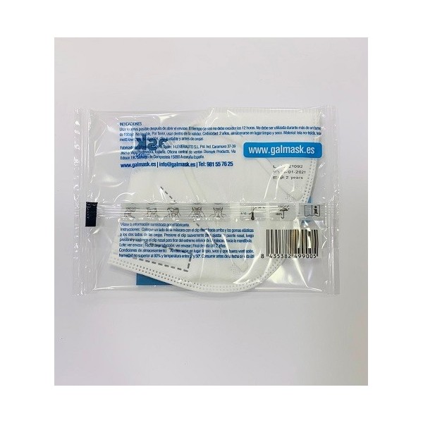 MASCARILLA FFP3 BLANCA 1UNIDAD