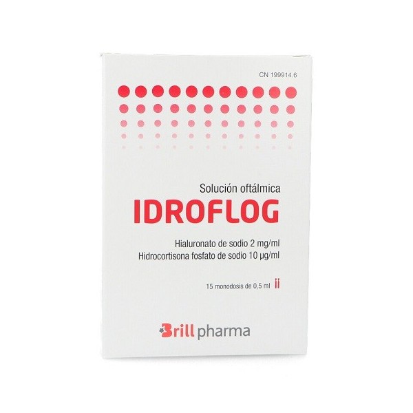 IDROFLOG SOLUCION OFTALMICA 15 MONODOSIS 05 ml