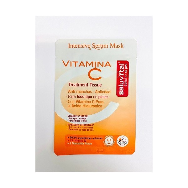 SALUVITAL MASCARILLA TISSUE VITAMINA C 1 MASCARILLA 20 g