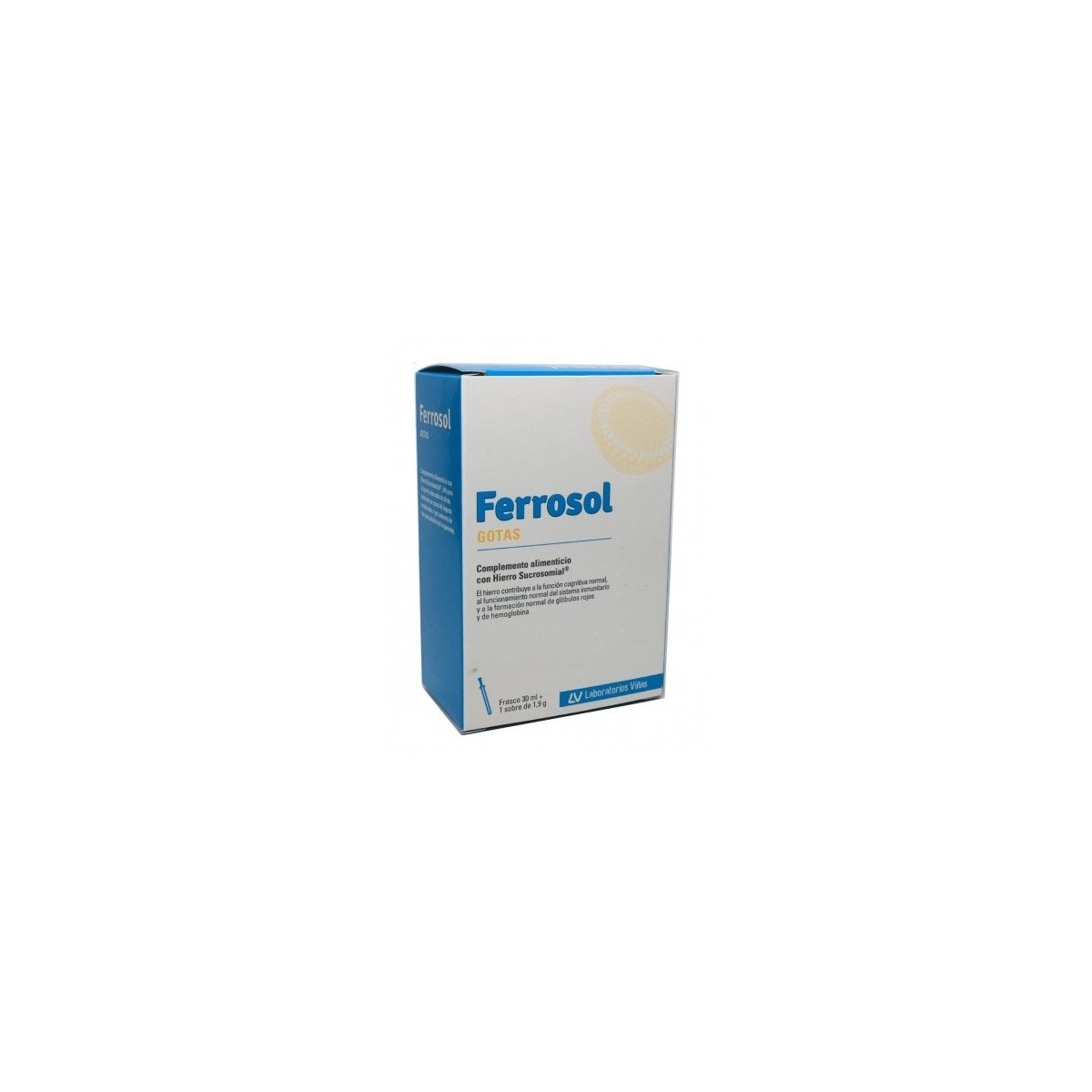FERROSOL GOTAS Y SOBRE 1 FRASCO 30 ml  1 SOBRE...