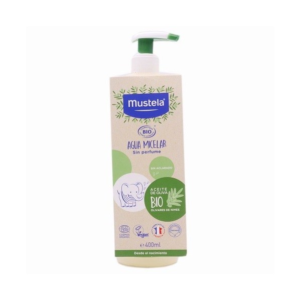 MUSTELA AGUA MICELAR BIO 1 ENVASE 400 ml CON DOSIFICADOR