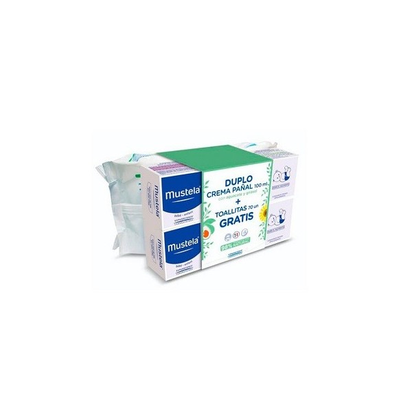 MUSTELA DUPLO CREMA BALSAMO 1 2 3 100 ML  TOALLITAS...