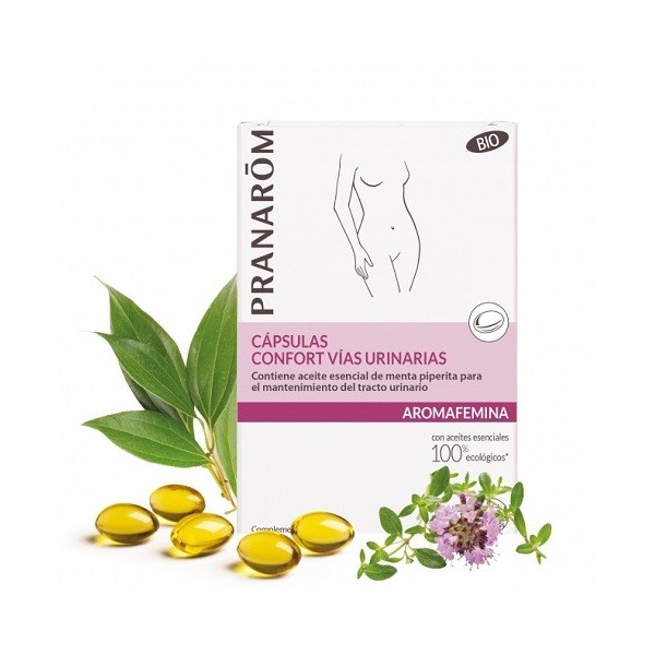 PRANAROM AROMAFEMINA CONFORT VIAS URINARIAS BIO 30 CAPSULAS