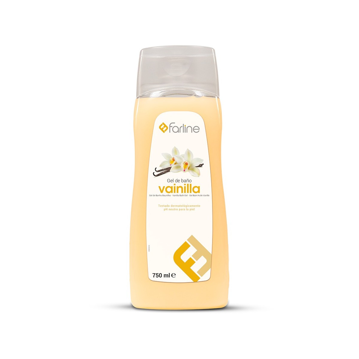 FARLINE GEL DE BAÑO VAINILLA 1 ENVASE 750 ml
