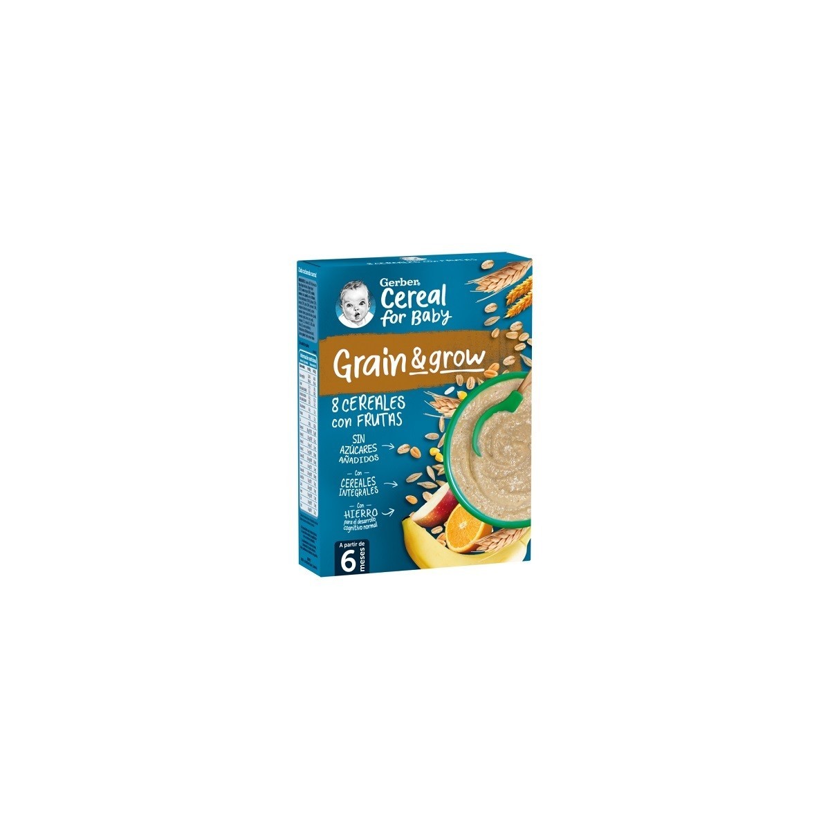 GERBER 8 CEREALES FRUTA 1 ESTUCHE 250 g