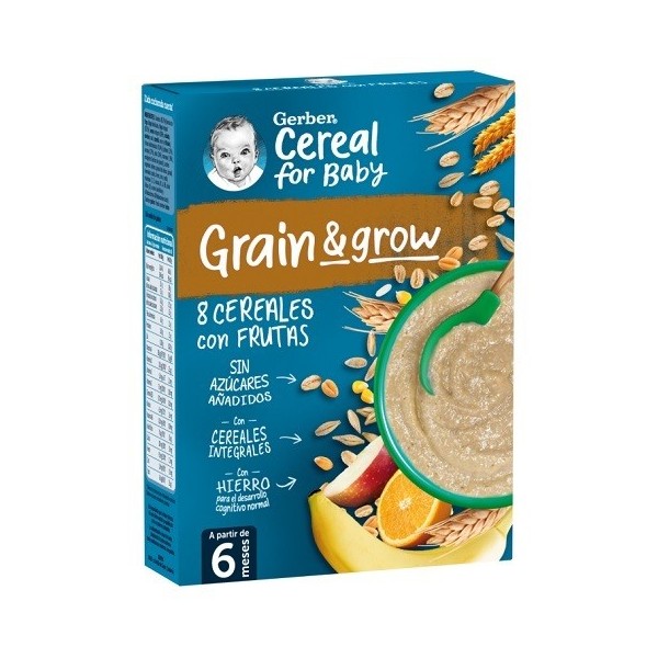 GERBER 8 CEREALES FRUTA 1 ESTUCHE 250 g