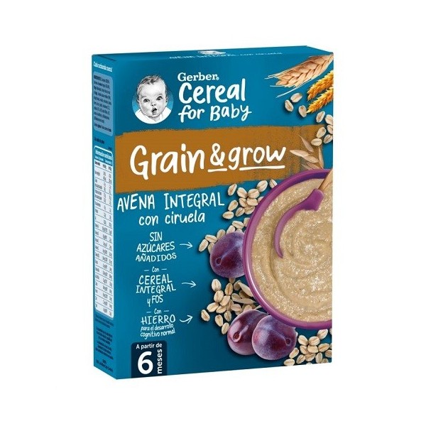 GERBER AVENA INTEGRAL CON CIRUELA 1 ESTUCHE 250 g