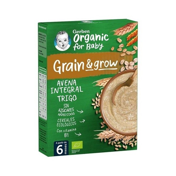 GERBER BIO AVENA Y TRIGO 1 ESTUCHE 250 g