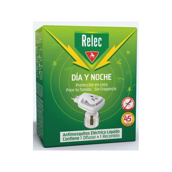 RELEC DIA Y NOCHE ANTIMOSQUITOS ELECTRICO LIQUIDO ON OFF 1 DIFUSOR  RECAMBIO