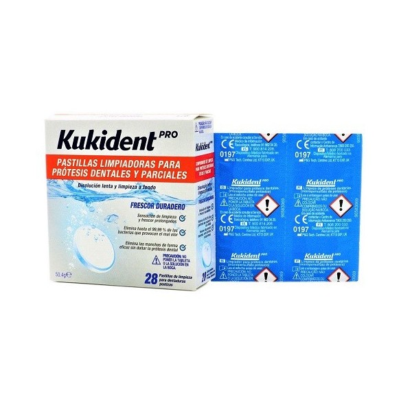 KUKIDENT PASTILLAS LIMPIADORAS 28 PASTILLAS
