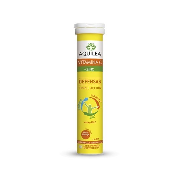 AQUILEA VITAMINA C  ZINC 14 COMPRIMIDOS EFERVESCENTES