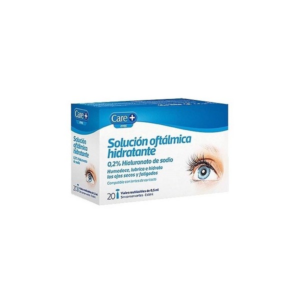 CARE SOLUCION OFTALMICA HIDRATANTE 02 HIALURONATO DE SODIO 20 VIALES 05 ml