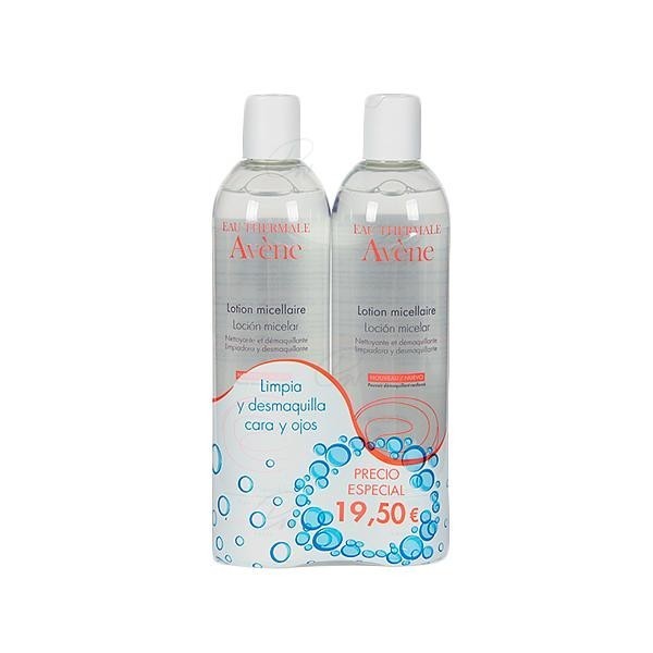 LOCIÓN MICELAR LIMPIADORA Y DESMAQUILLANTE AVENE 2 X 200 ML