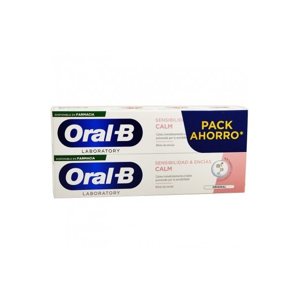 ORALB SENSIBILIDAD Y ENCIAS CALM 2 TUBOS 100 ml PACK AHORRO