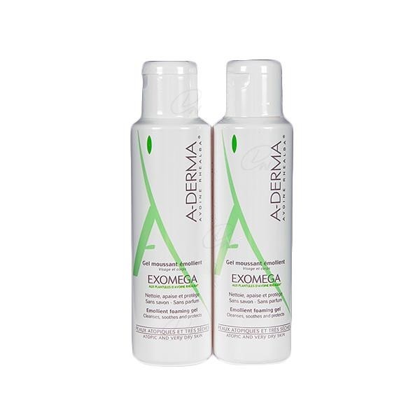ADERMA EXOMEGA GEL LIMPIADOR EMOLIENTE 2 X 500 ML